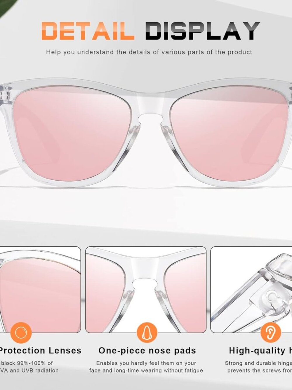 Retro Women's Polarized Sunglasses - UV400 Protection for Outdoor Activities - Picture 8 of 9